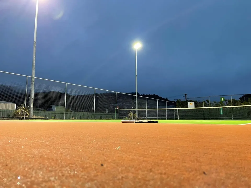 Lights on the courts
