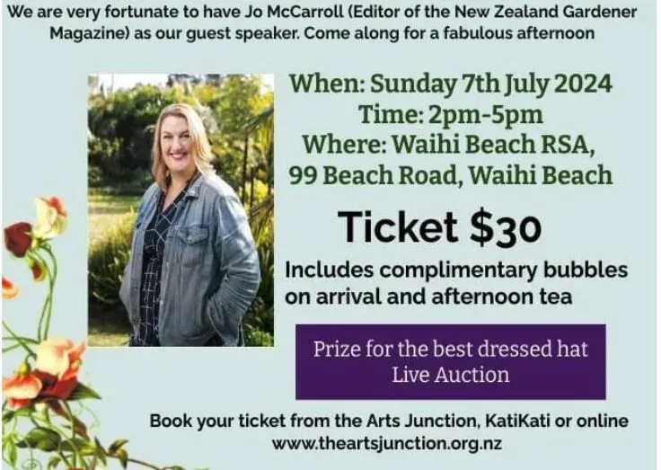 Afternoon tea with Jo McCarroll- Waihi
