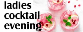 LADIES PINK RIBBON COCKTAIL EVENING
