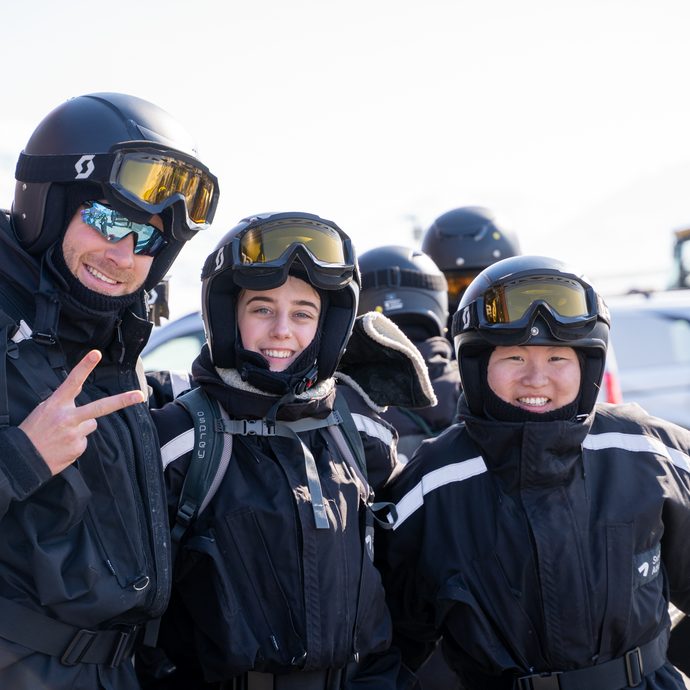 Snøscootersafari Longyearbyen til Tellbreen