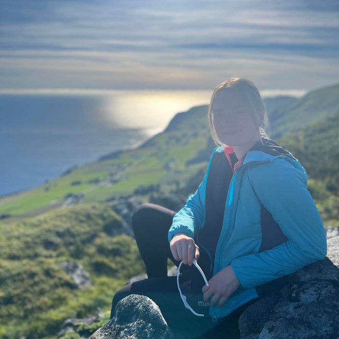 Benedicte w rolland på fjelltur