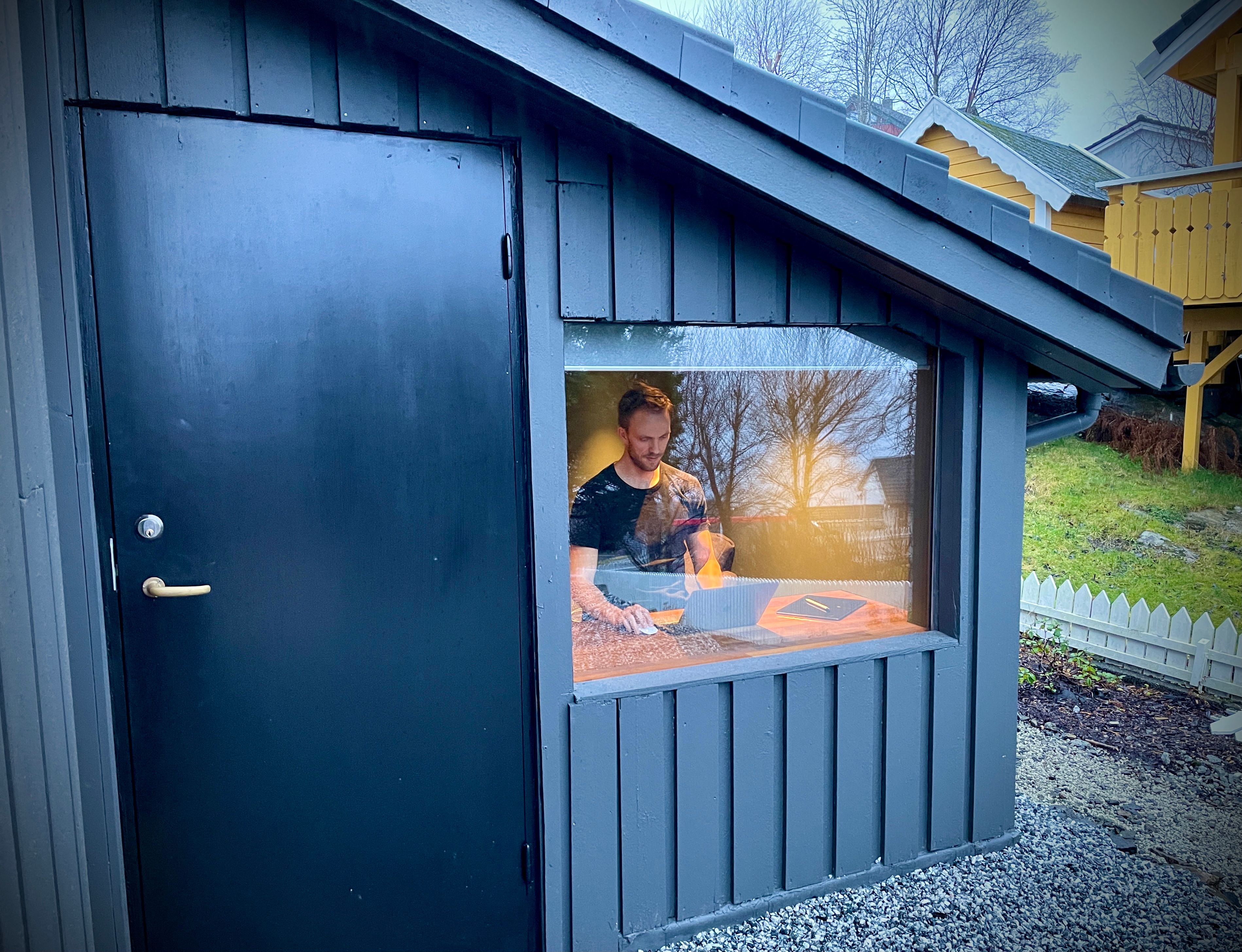 Torstein Aa på heimekontor