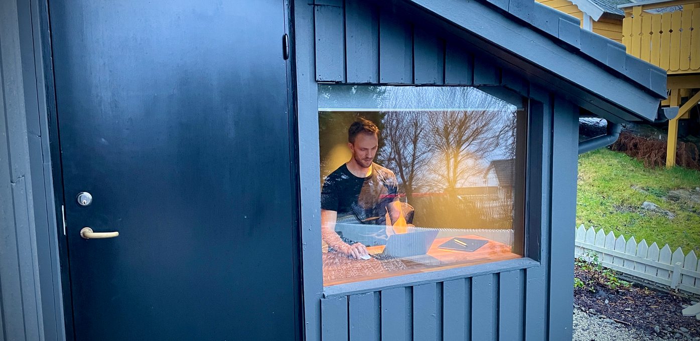 Torstein Aa på heimekontor