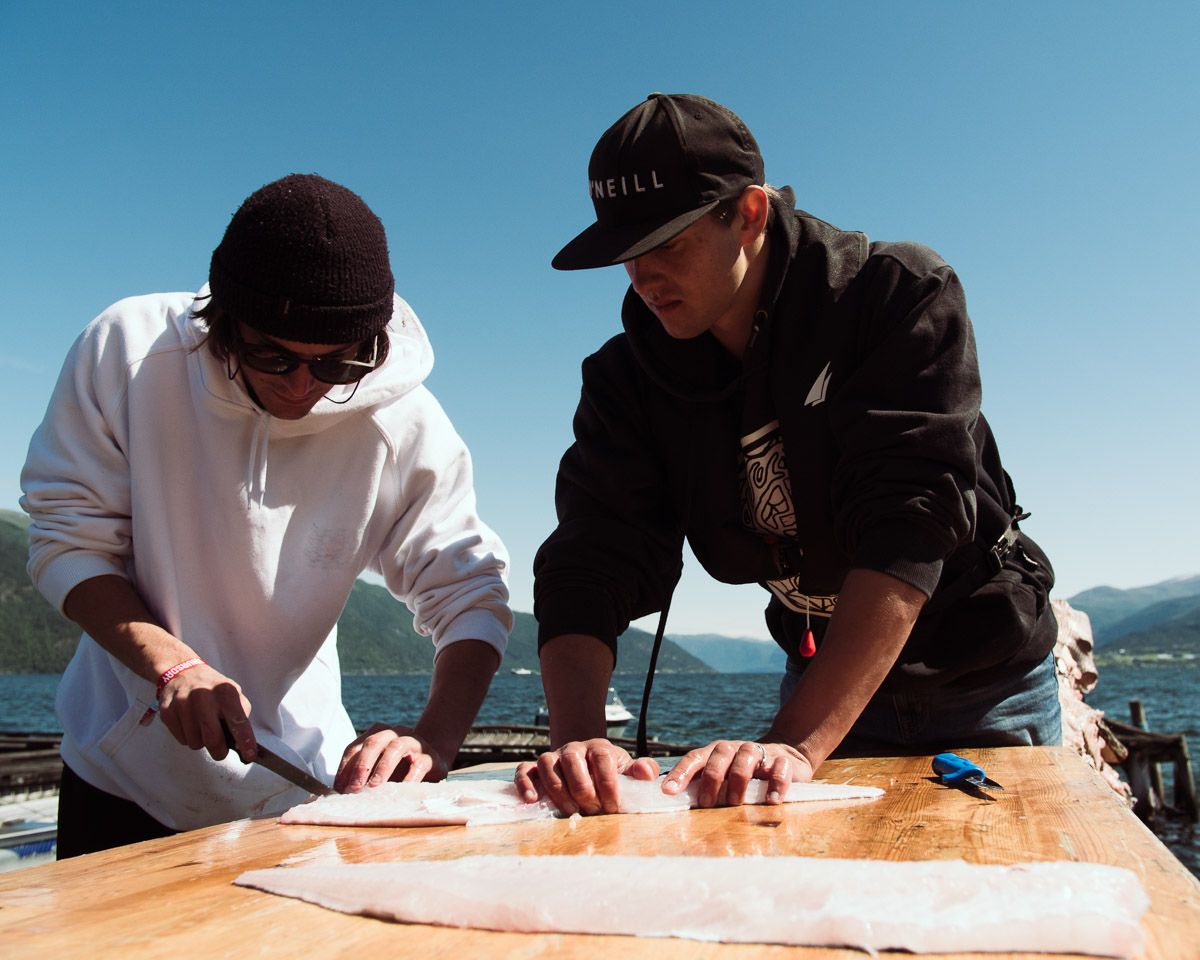 Viljar og Mons Johan i Drip Fiske