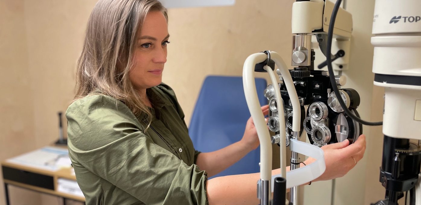 Optiker Elisa Sunde på Skei