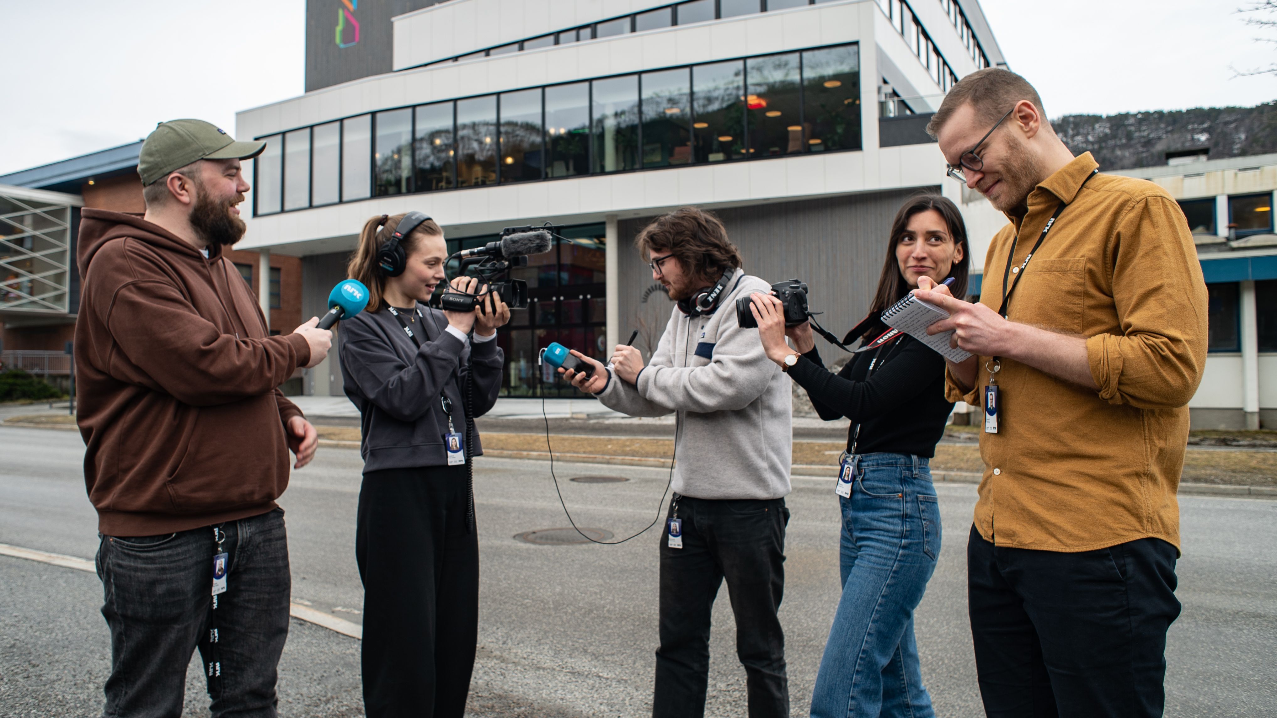Nynorskpraktikant i NRK Bilde