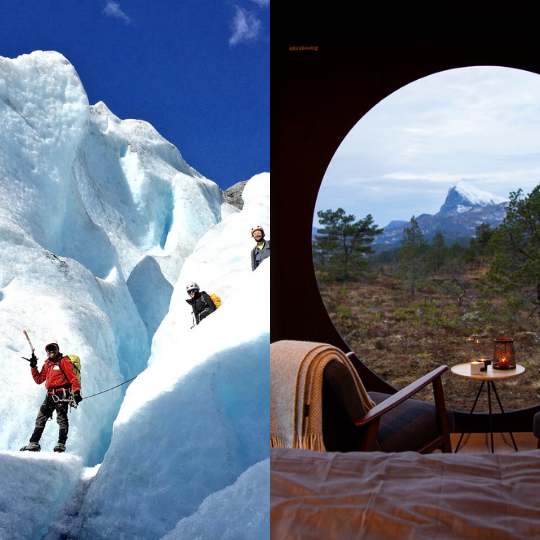 TestBlåisvandring på Jostedalsbreen // Birdbox på Langeland