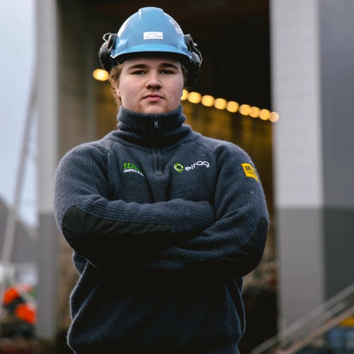 ...Tage Steinsøy på TIP, men året etter var dei i same klasse igjen på elektro