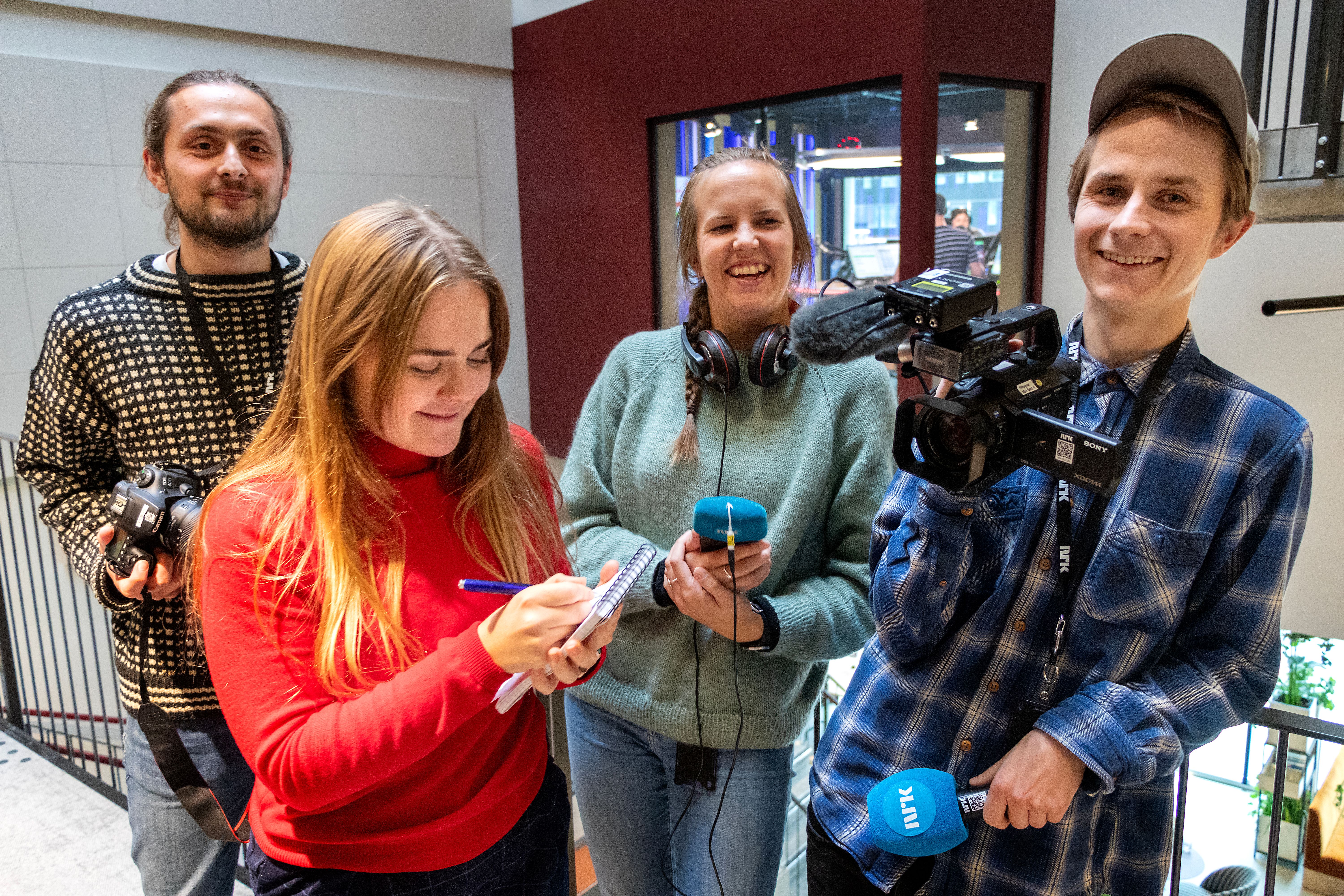 Nynorskpraktikant i NRK Bilde