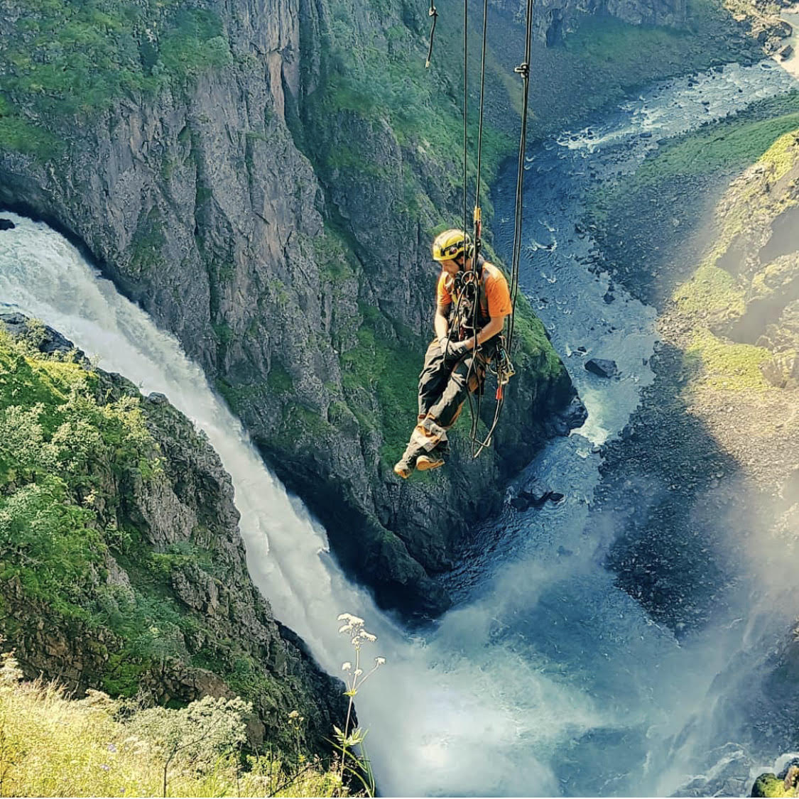 Anders Flæte jobbar som fjellsikrar i Mesta 