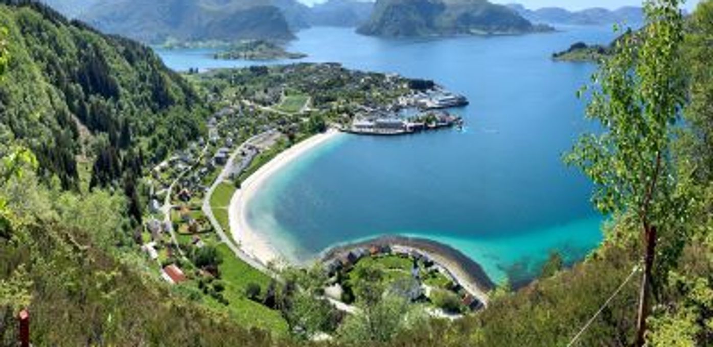 Skjøtselsarbeidarar ved Selja kloster og helgenanlegg Bilde