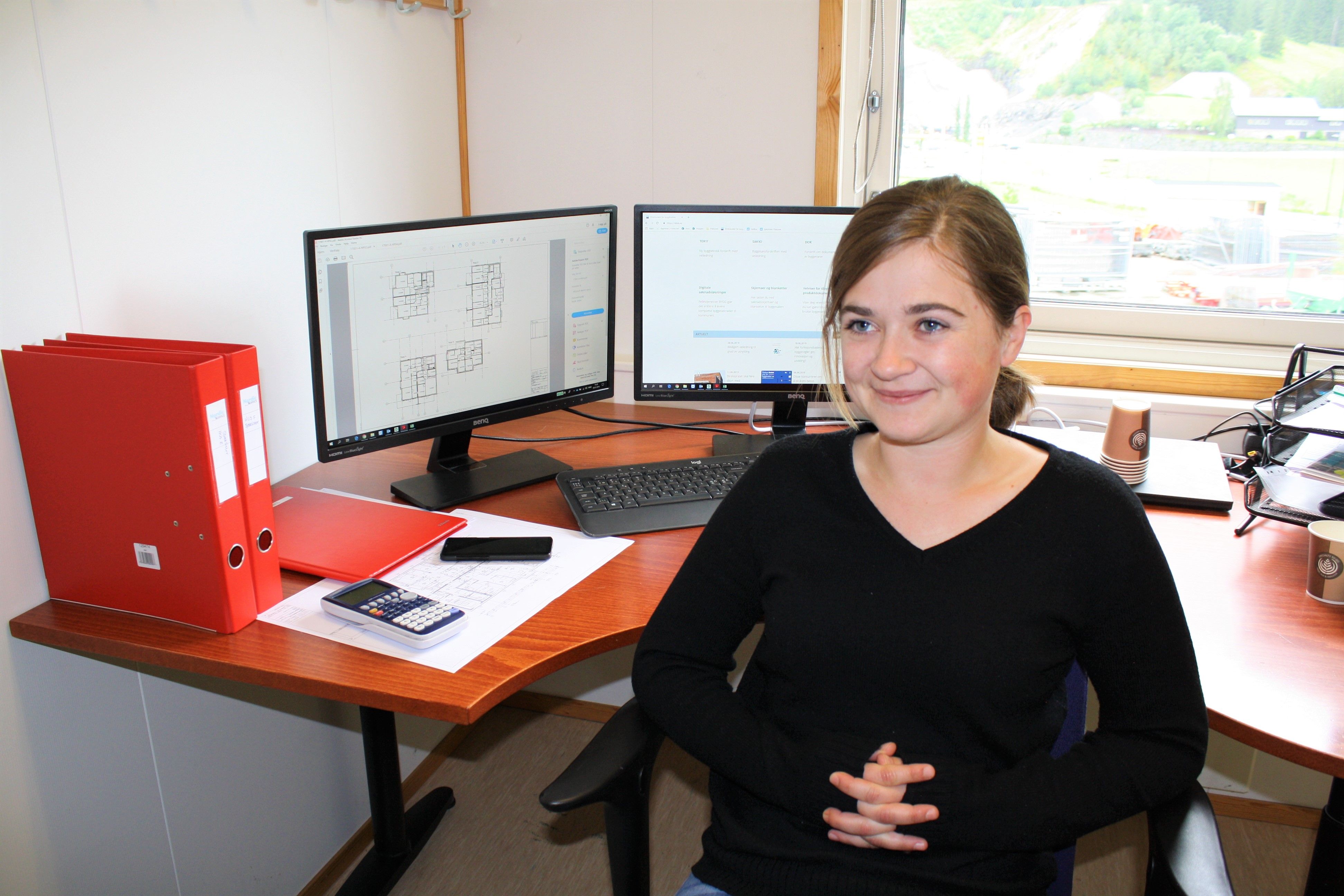 Marta Hugøy Sandnes er trainee i Gravdal Bygg