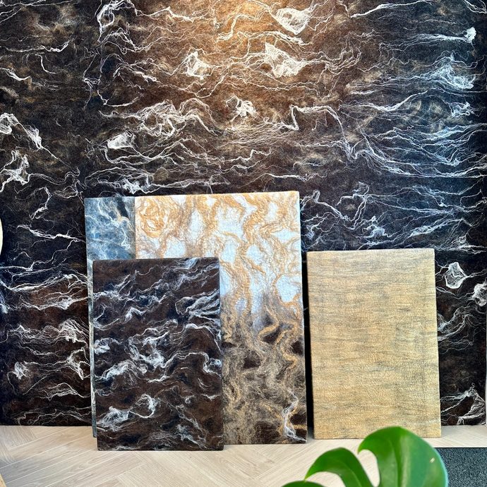 ull veggpanel flokk og fjell