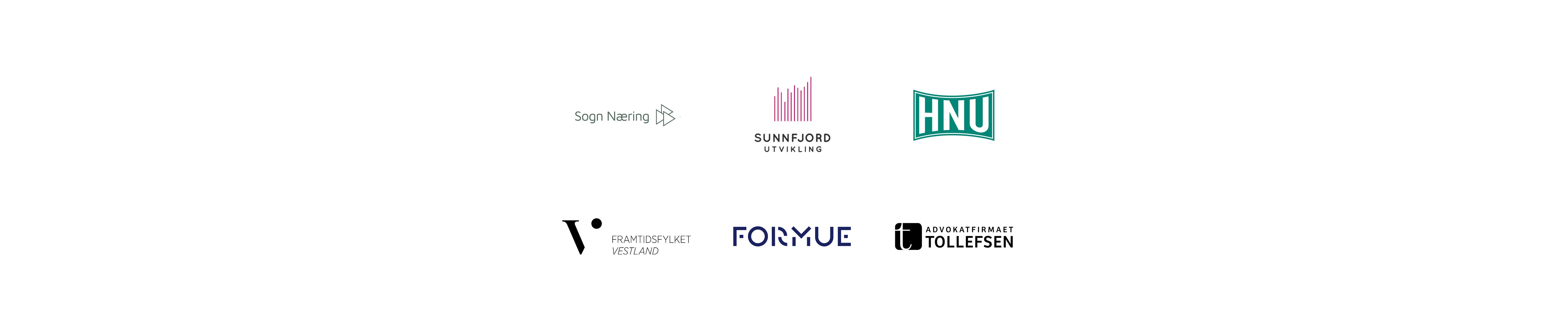 Sogn Næring, Sunnfjord Utvikling , Advokatfirmaet Tollefsen , Høyanger Næringsutvikling & Framtidsfylket Vestland. Med oss har vi også Formue