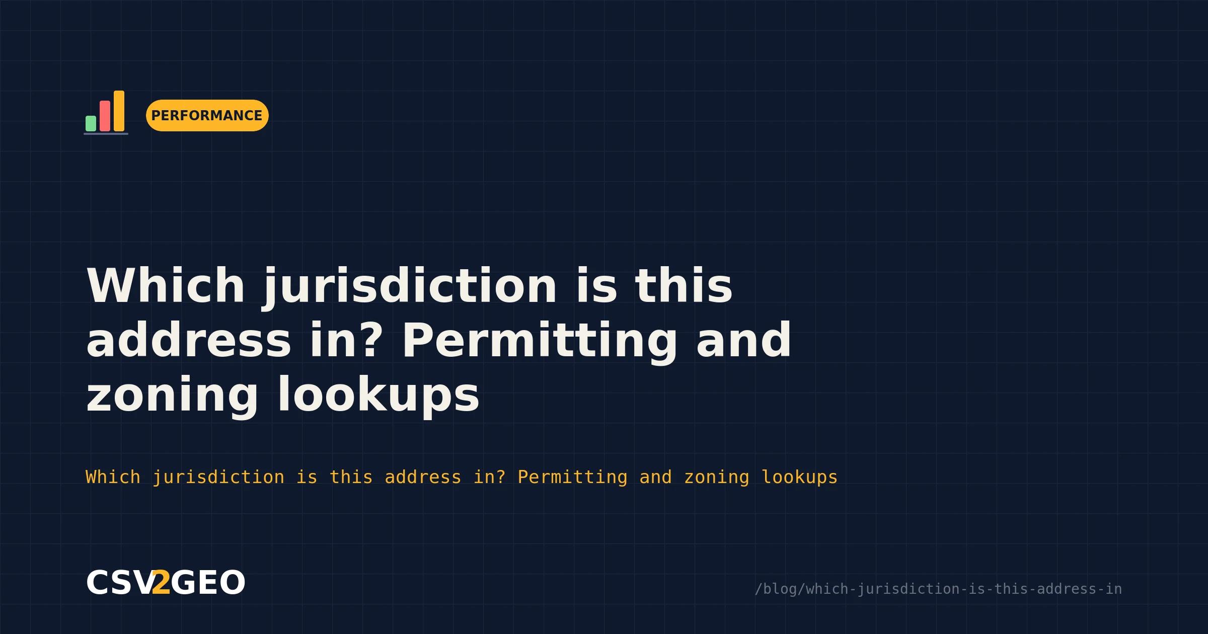 Which jurisdiction is this address in? Permitting and zoning lookups