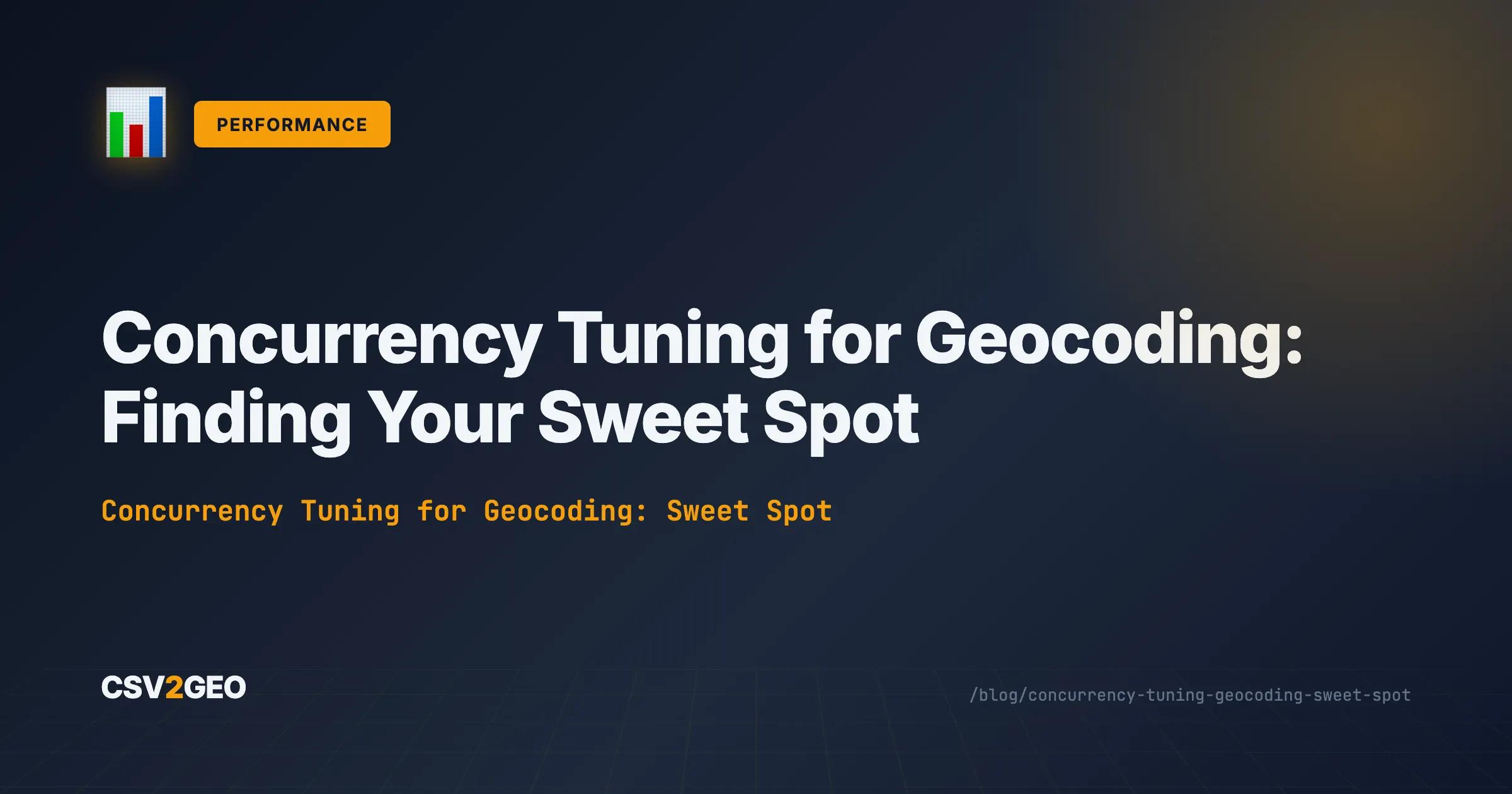 Concurrency Tuning for Geocoding: Finding Your Sweet Spot