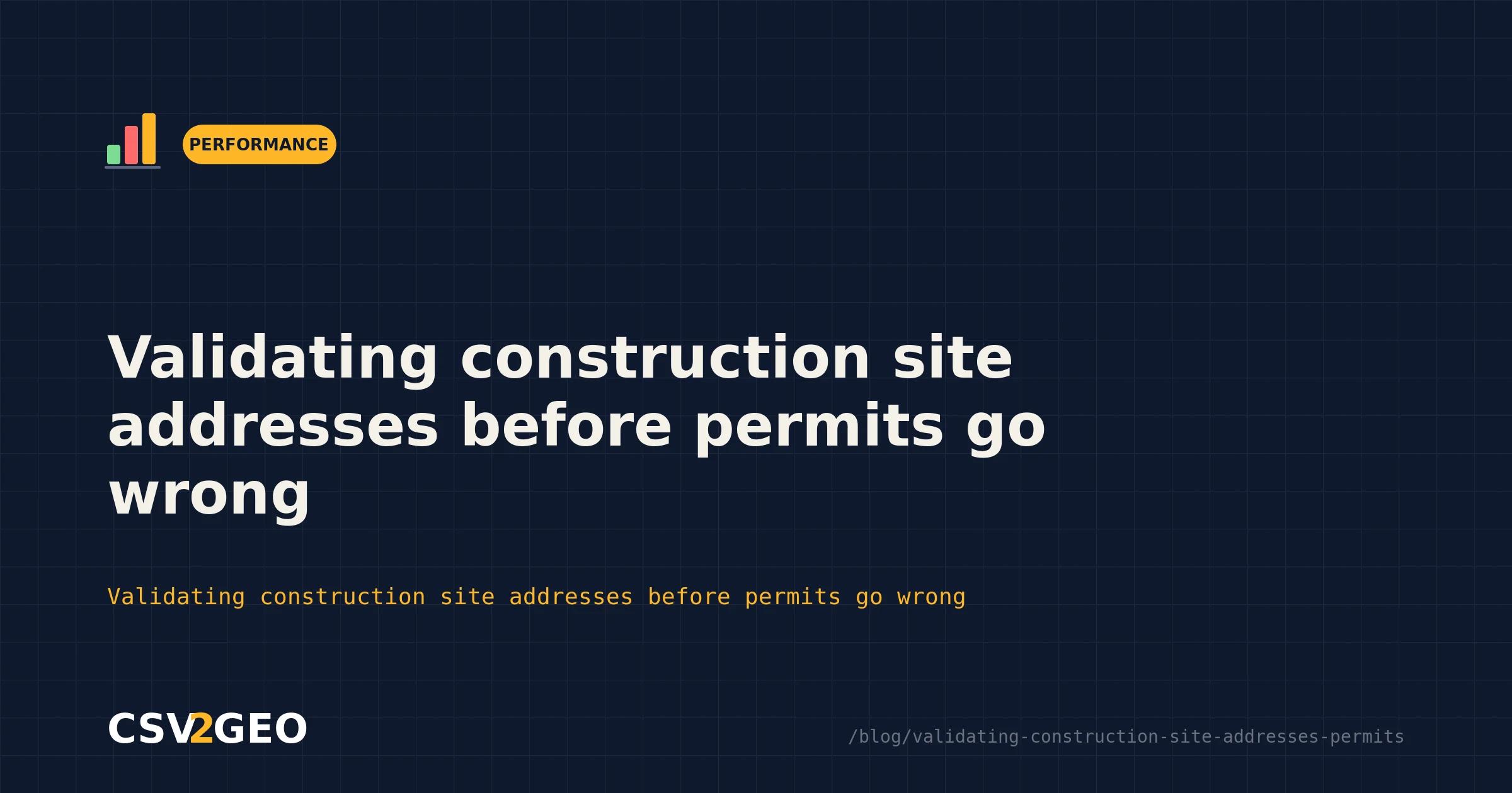 Validating construction site addresses before permits go wrong