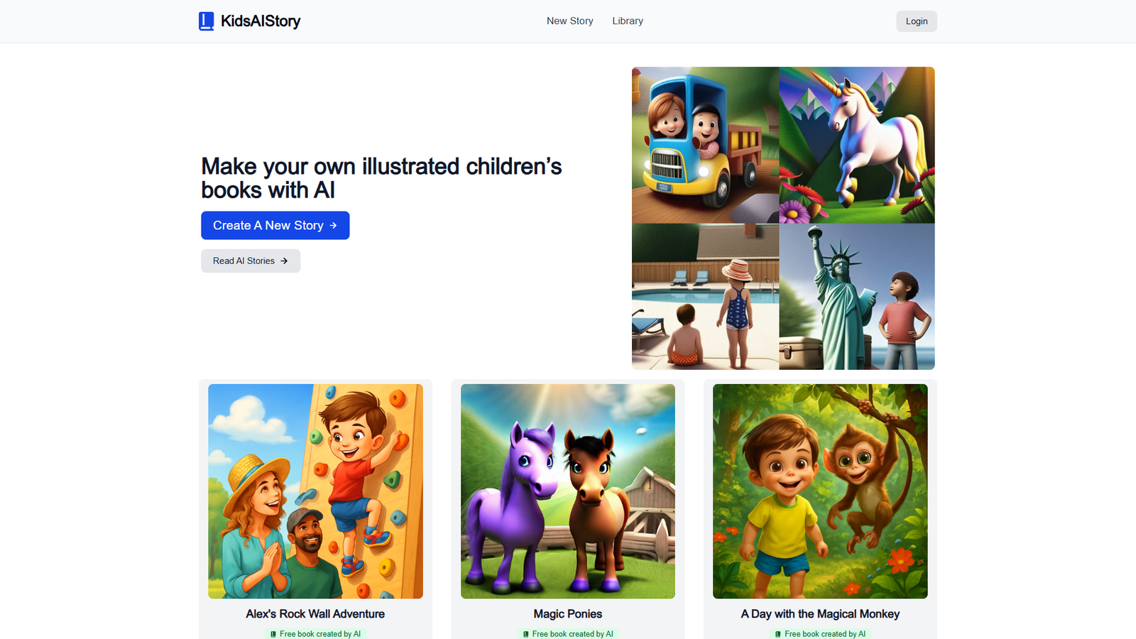 KidsAIStory — интерфейс нейросети KidsAIStory — интерфейс нейросети