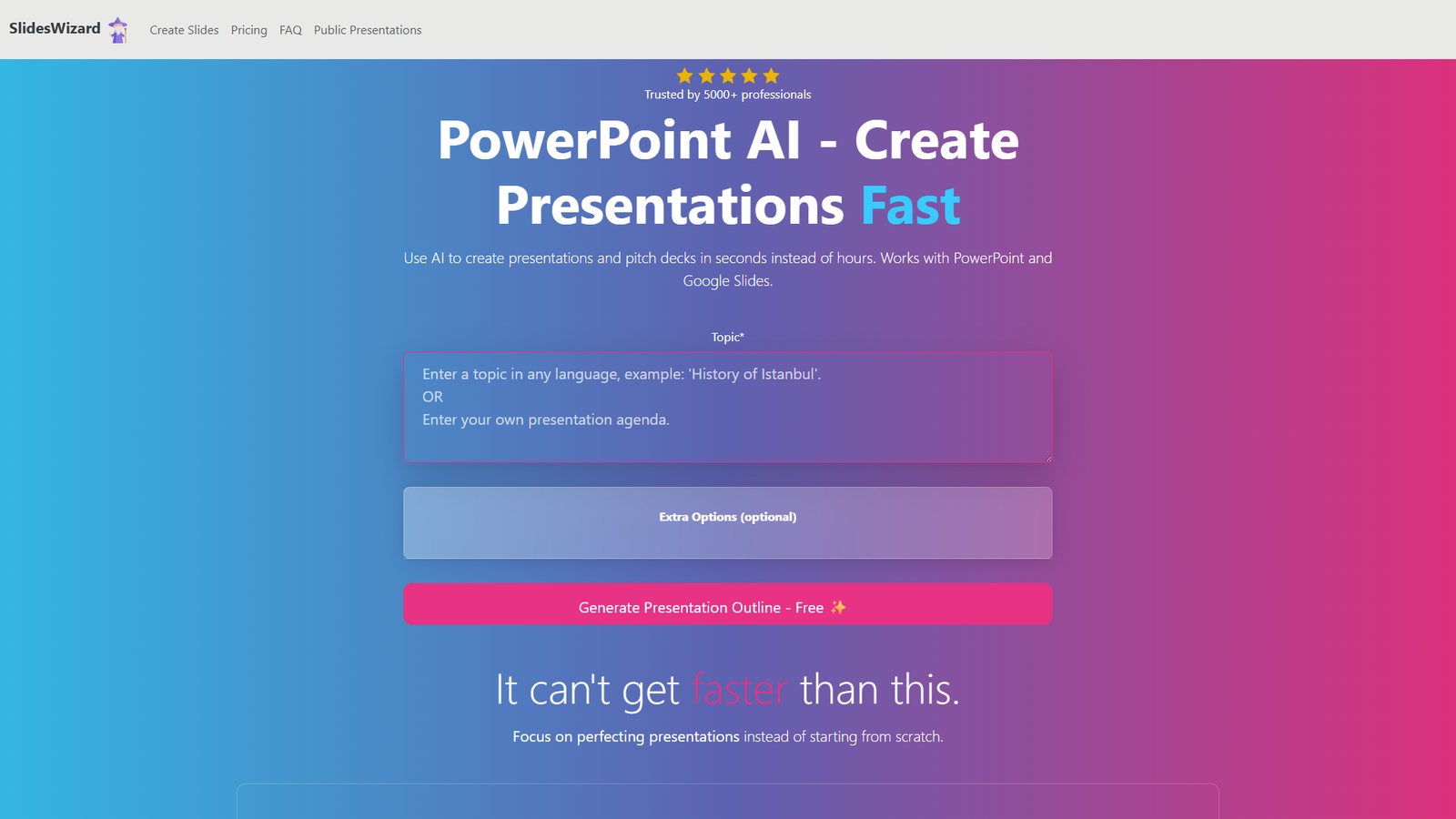 SlidesWizard — интерфейс нейросети SlidesWizard — интерфейс нейросети