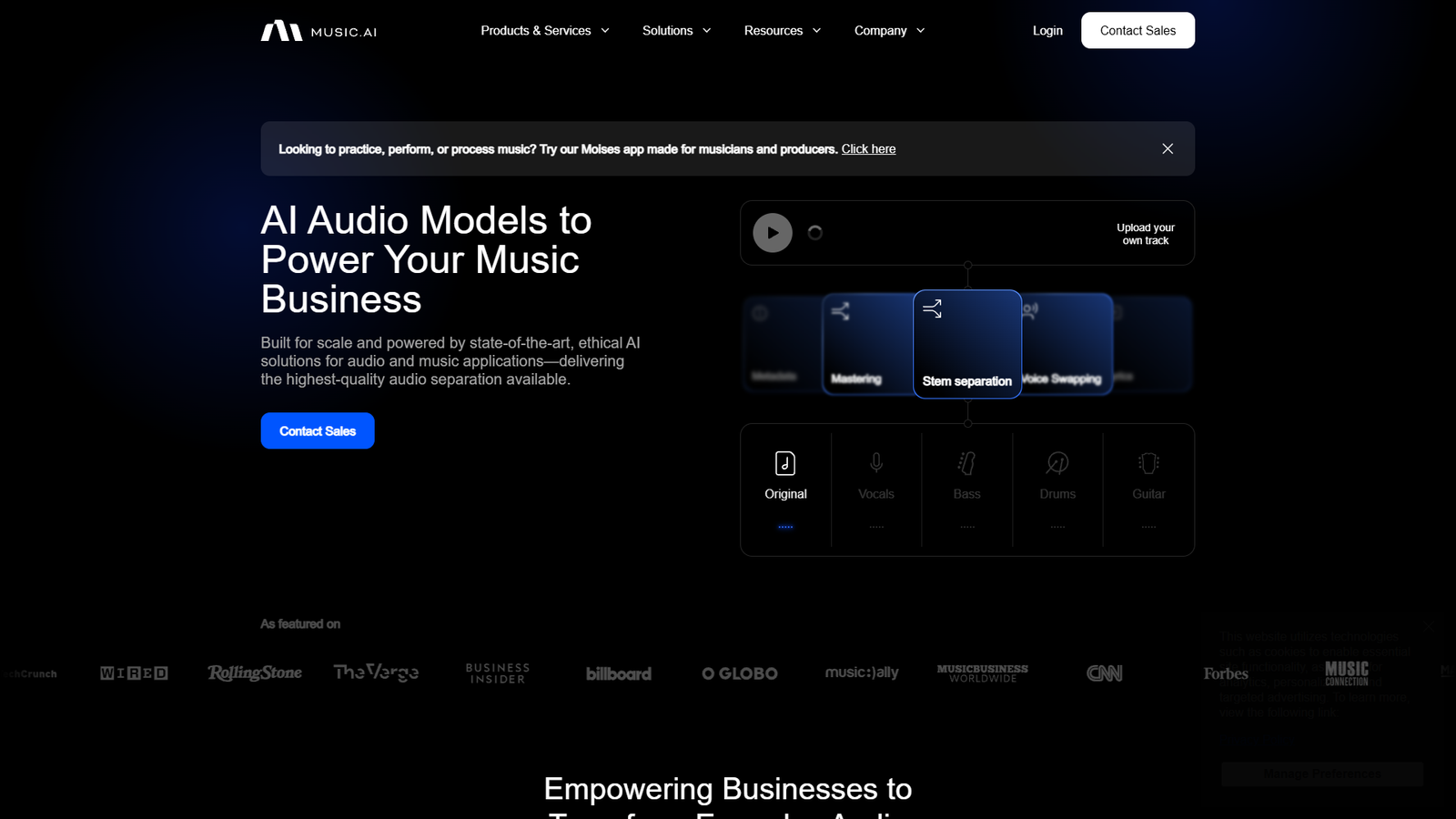 Music AI — интерфейс нейросети Music AI — интерфейс нейросети