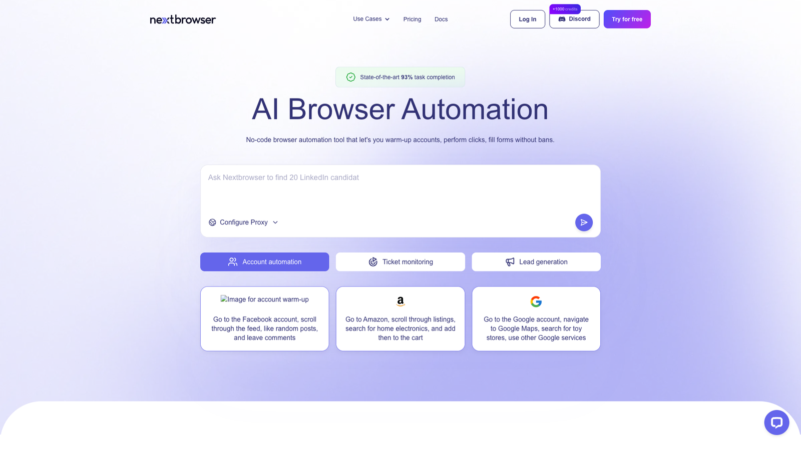 Nextbrowser — интерфейс нейросети