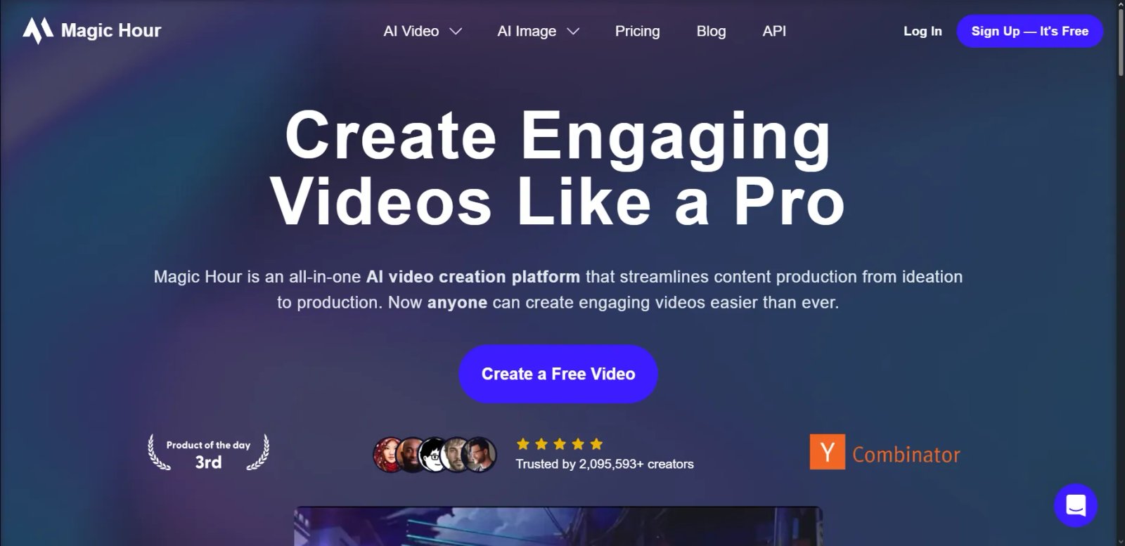 Magic Hour AI Главная страница Magic Hour AI Главная страница