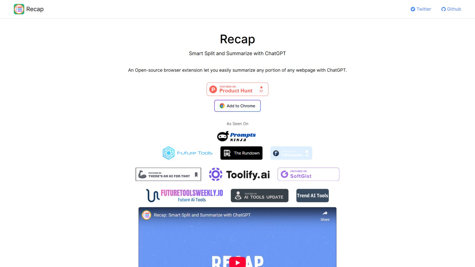 Recapext нейросеть Главная страница