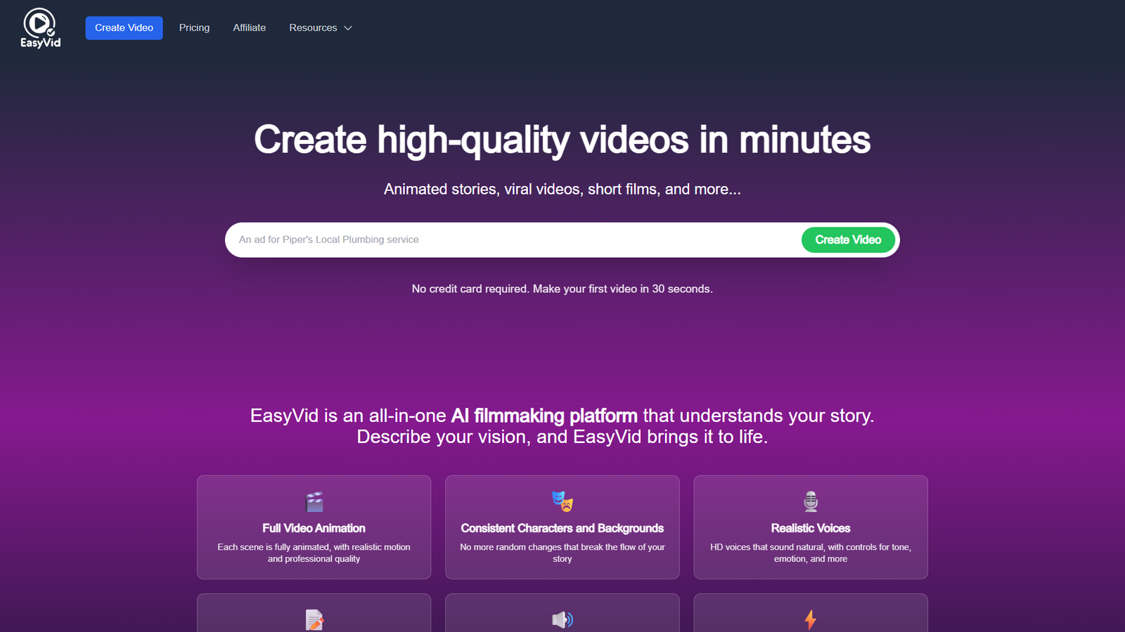 EasyVid AI Video Studio — интерфейс нейросети EasyVid AI Video Studio — интерфейс нейросети