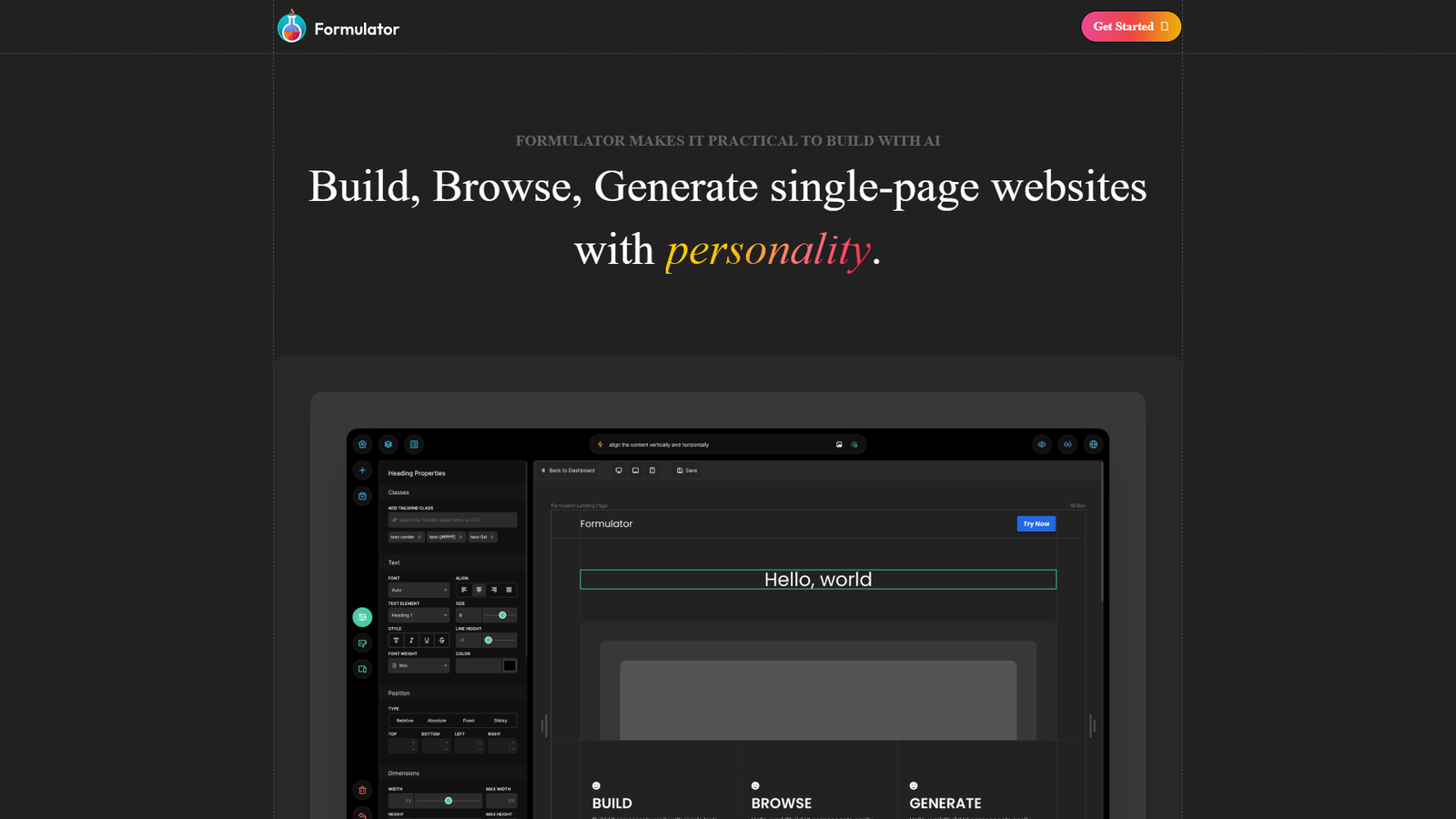 Formulator — интерфейс нейросети Formulator — интерфейс нейросети