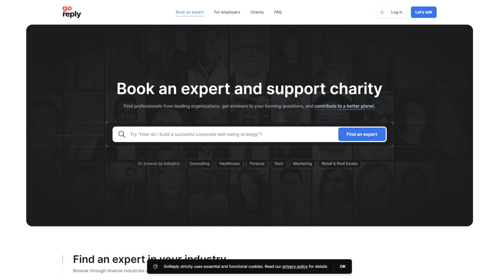 GoReply нейросеть Главная страница