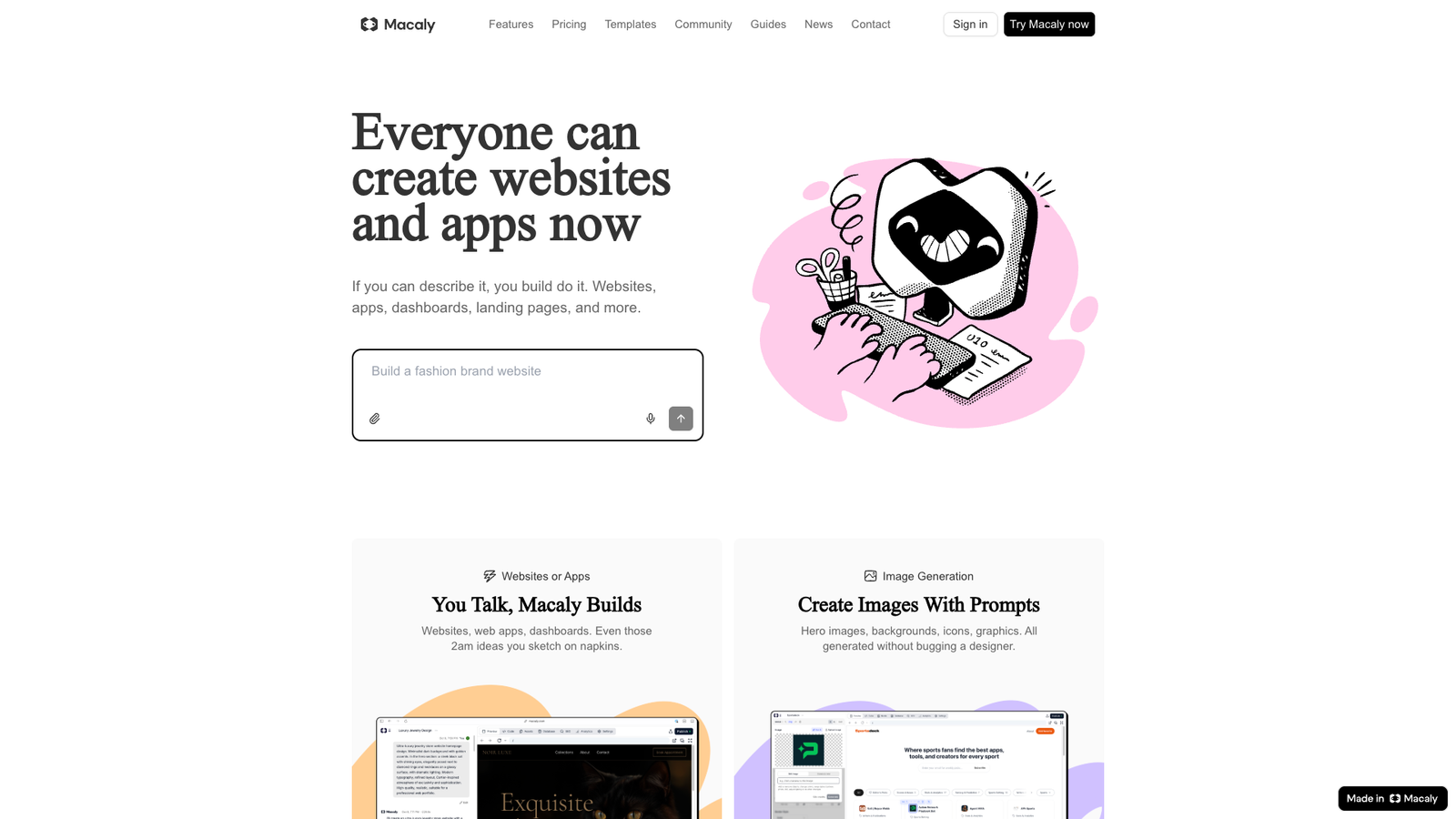 Macaly — интерфейс нейросети Macaly — интерфейс нейросети