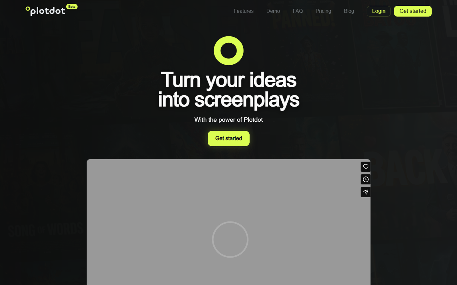 Plotdot — интерфейс нейросети Plotdot — интерфейс нейросети