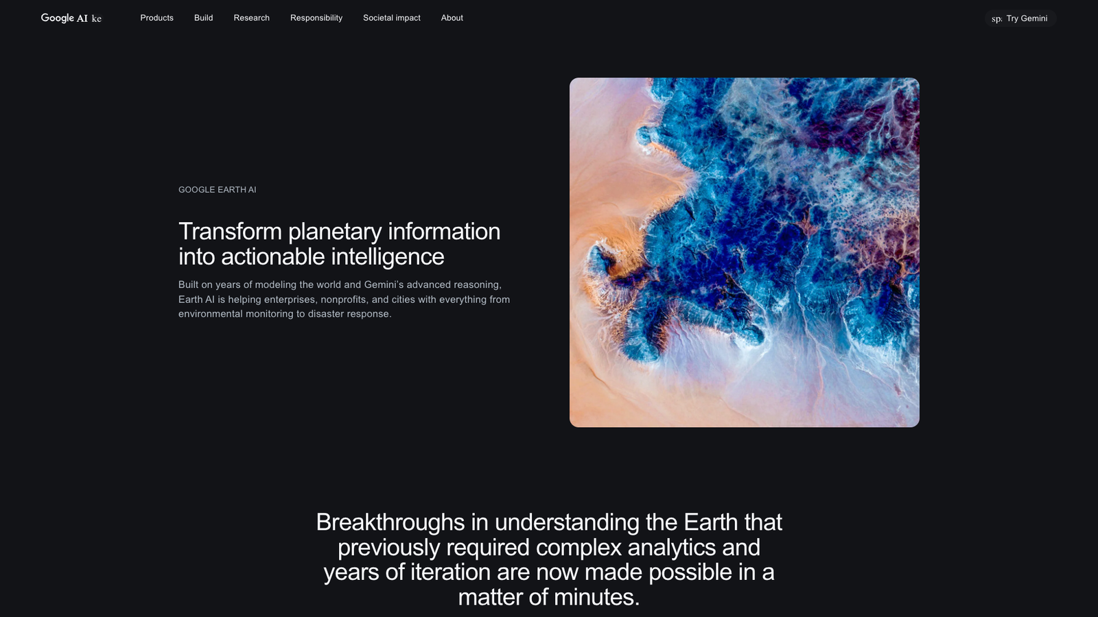 Google Earth AI — интерфейс нейросети Google Earth AI — интерфейс нейросети