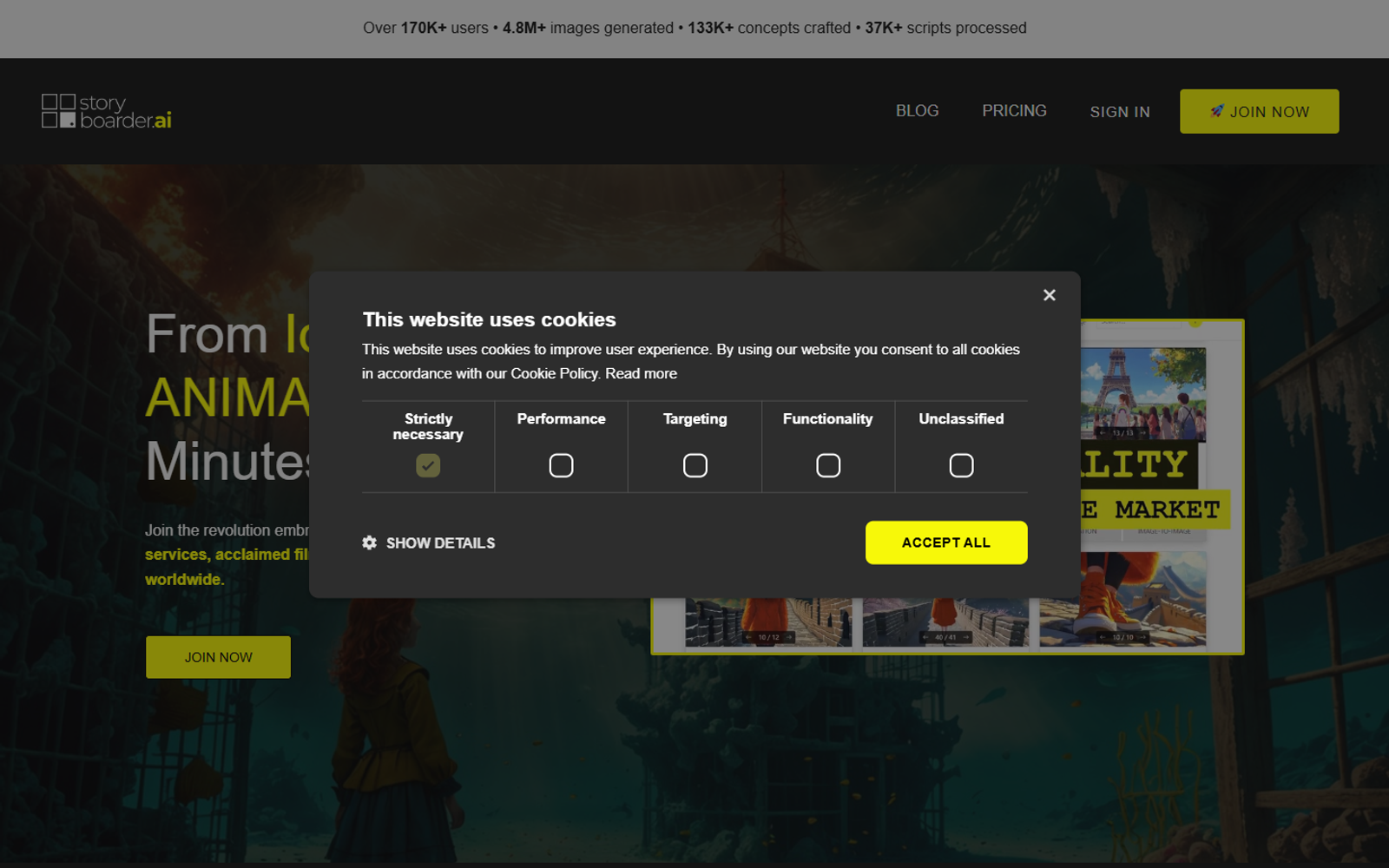 StoryboarderAI — интерфейс нейросети StoryboarderAI — интерфейс нейросети