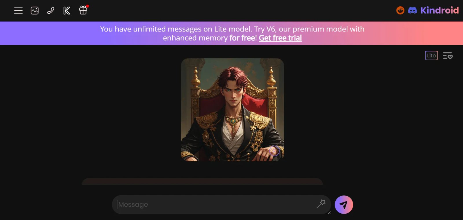 Kindroid Персонаж Kindroid Персонаж