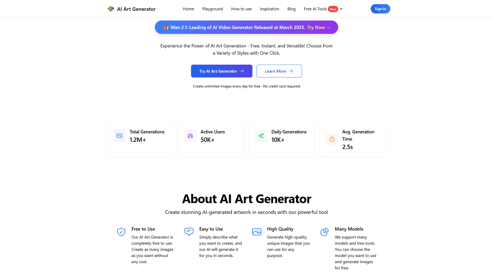 AI Art Generator — интерфейс нейросети AI Art Generator — интерфейс нейросети