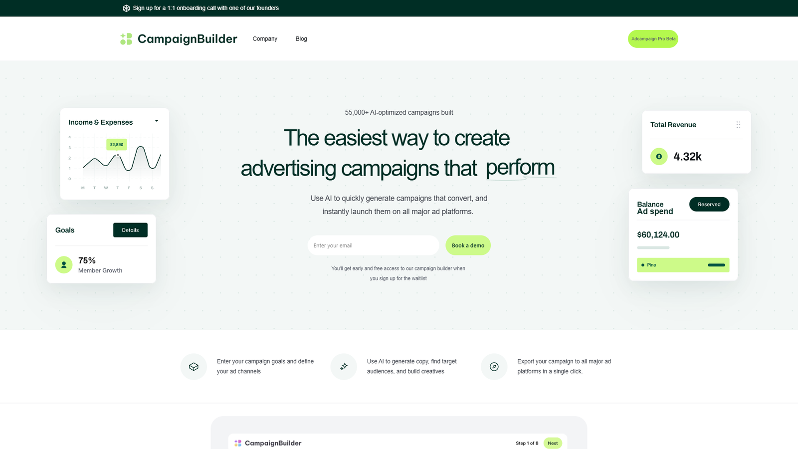 CampaignBuilder.AI — интерфейс нейросети CampaignBuilder.AI — интерфейс нейросети
