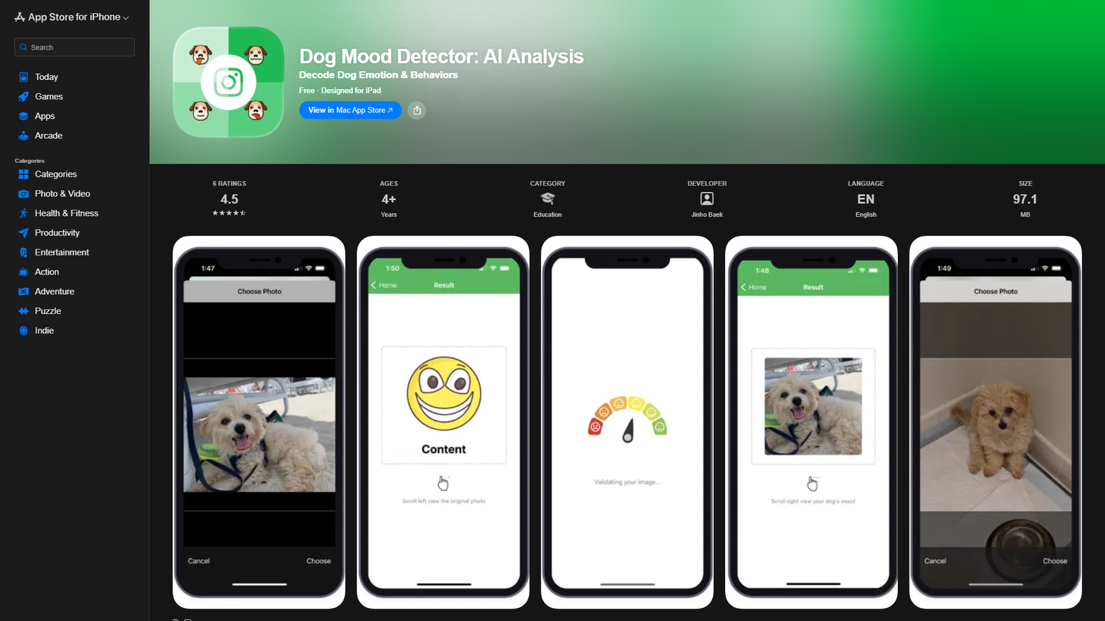 Dog Mood Detector AI Analysis — интерфейс нейросети Dog Mood Detector AI Analysis — интерфейс нейросети