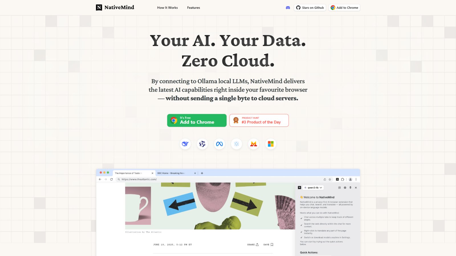 NativeMind нейросеть Главная страница NativeMind нейросеть Главная страница