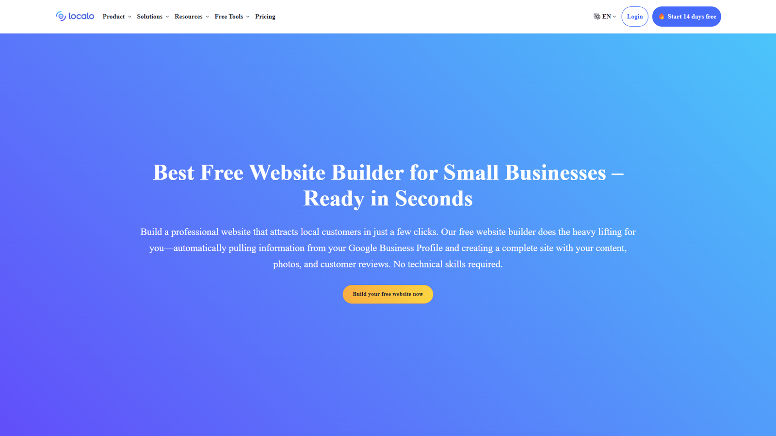 Localo Website Builder — интерфейс нейросети Localo Website Builder — интерфейс нейросети