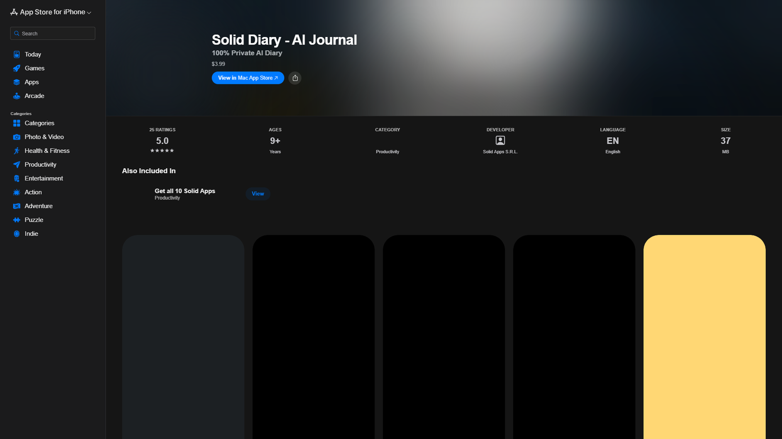 Solid Diary — AI Journal — интерфейс нейросети Solid Diary — AI Journal — интерфейс нейросети