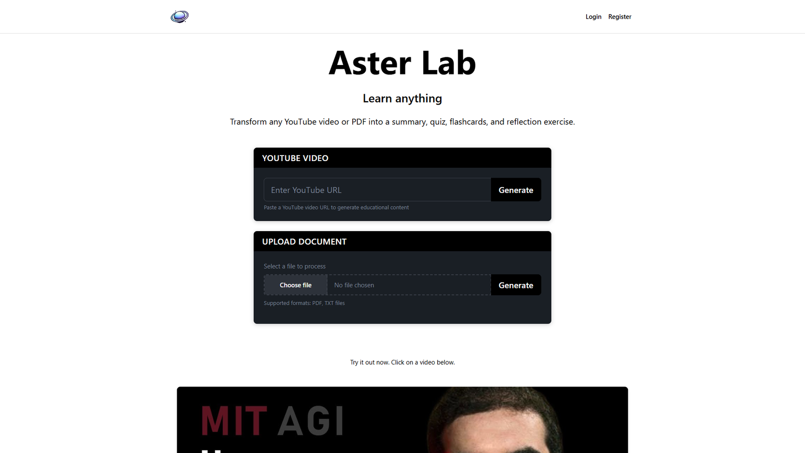 Aster Lab — интерфейс нейросети Aster Lab — интерфейс нейросети