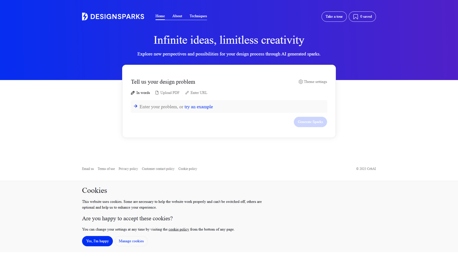 Design Sparks — интерфейс нейросети Design Sparks — интерфейс нейросети
