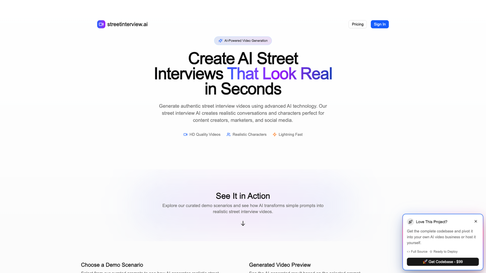StreetInterview.AI — интерфейс нейросети StreetInterview.AI — интерфейс нейросети