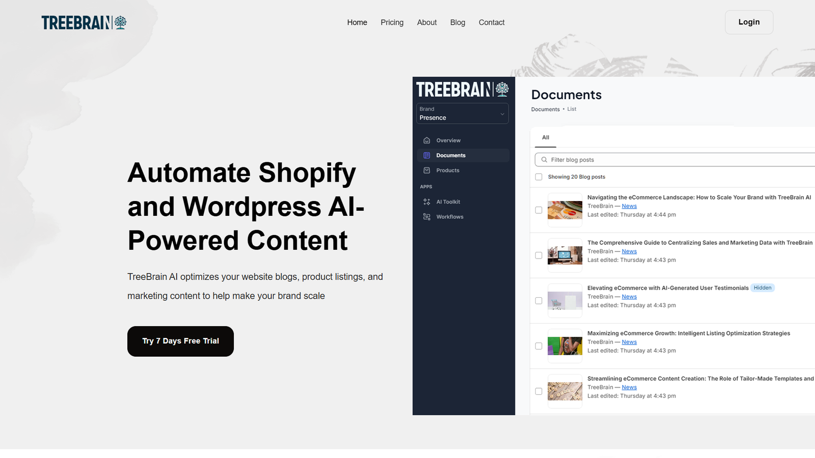 TreeBrain AI — интерфейс нейросети TreeBrain AI — интерфейс нейросети