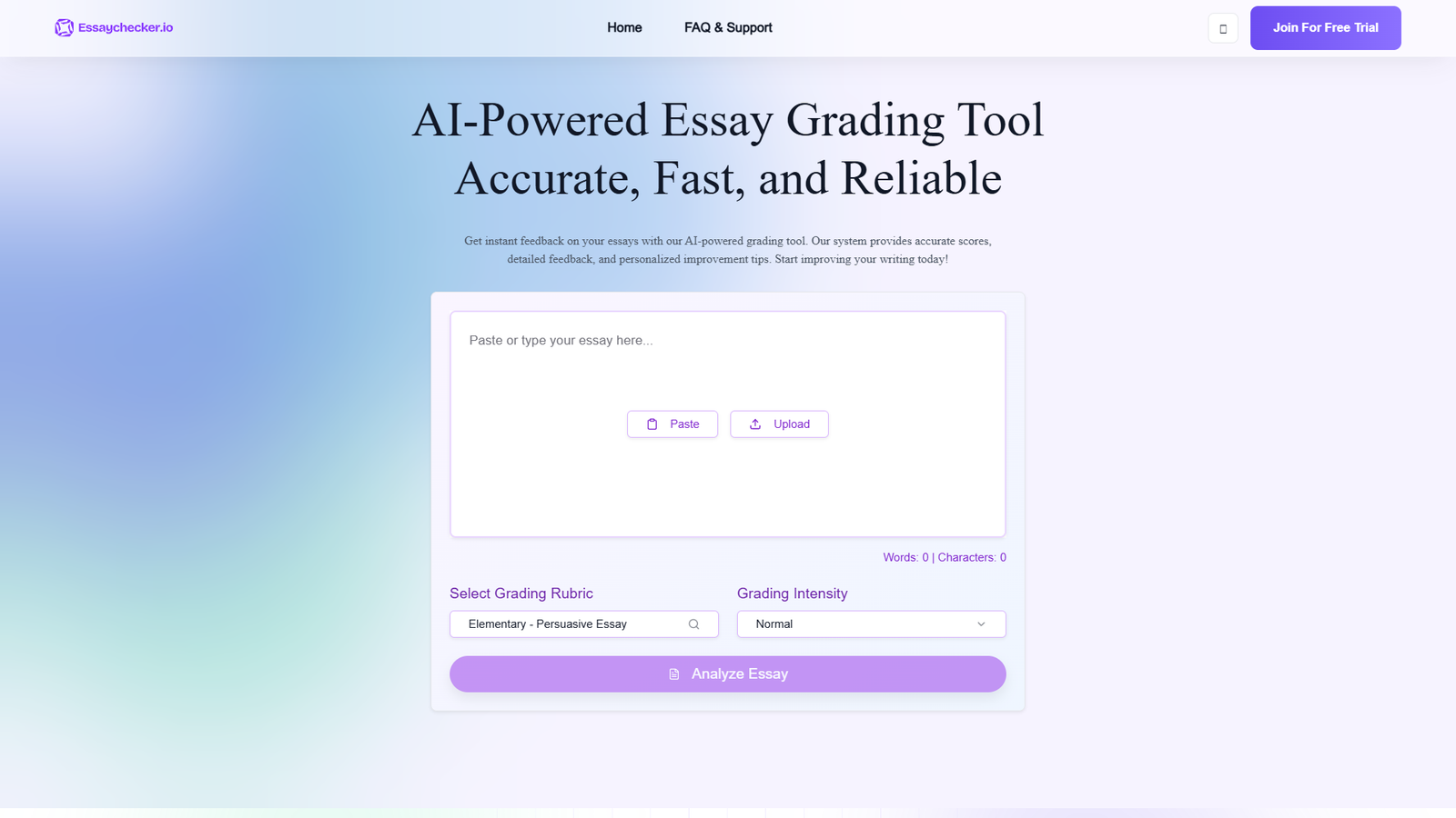EssayChecker — интерфейс нейросети EssayChecker — интерфейс нейросети