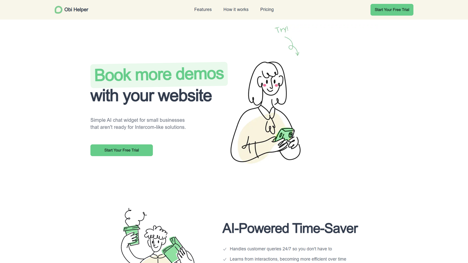 Obi Helper — интерфейс нейросети Obi Helper — интерфейс нейросети