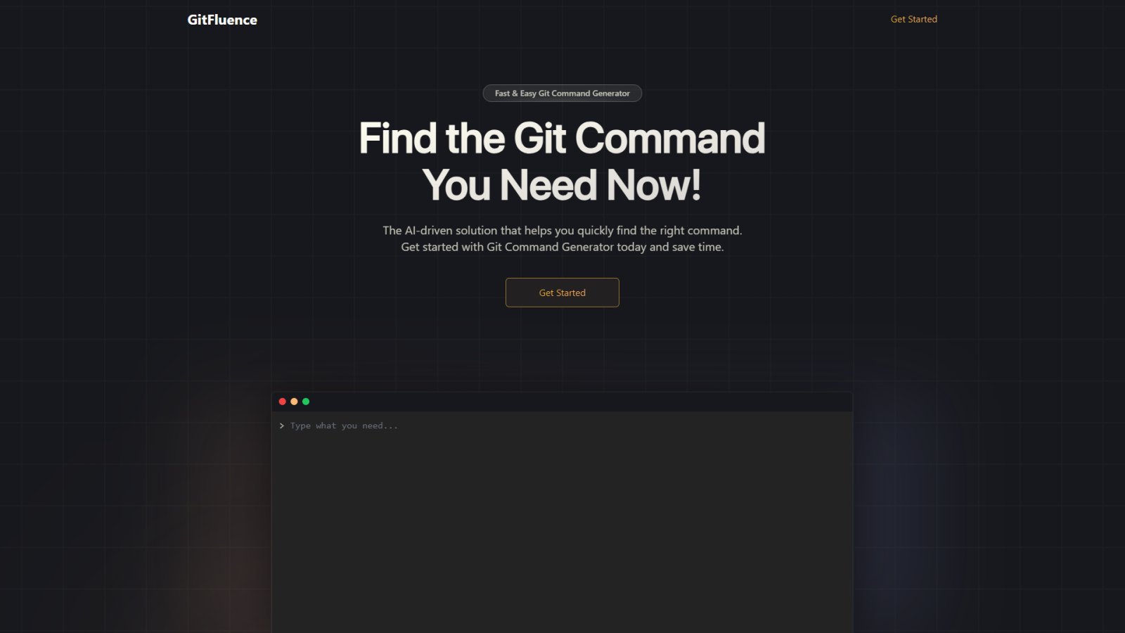 GitFluence нейросеть Главная страница
