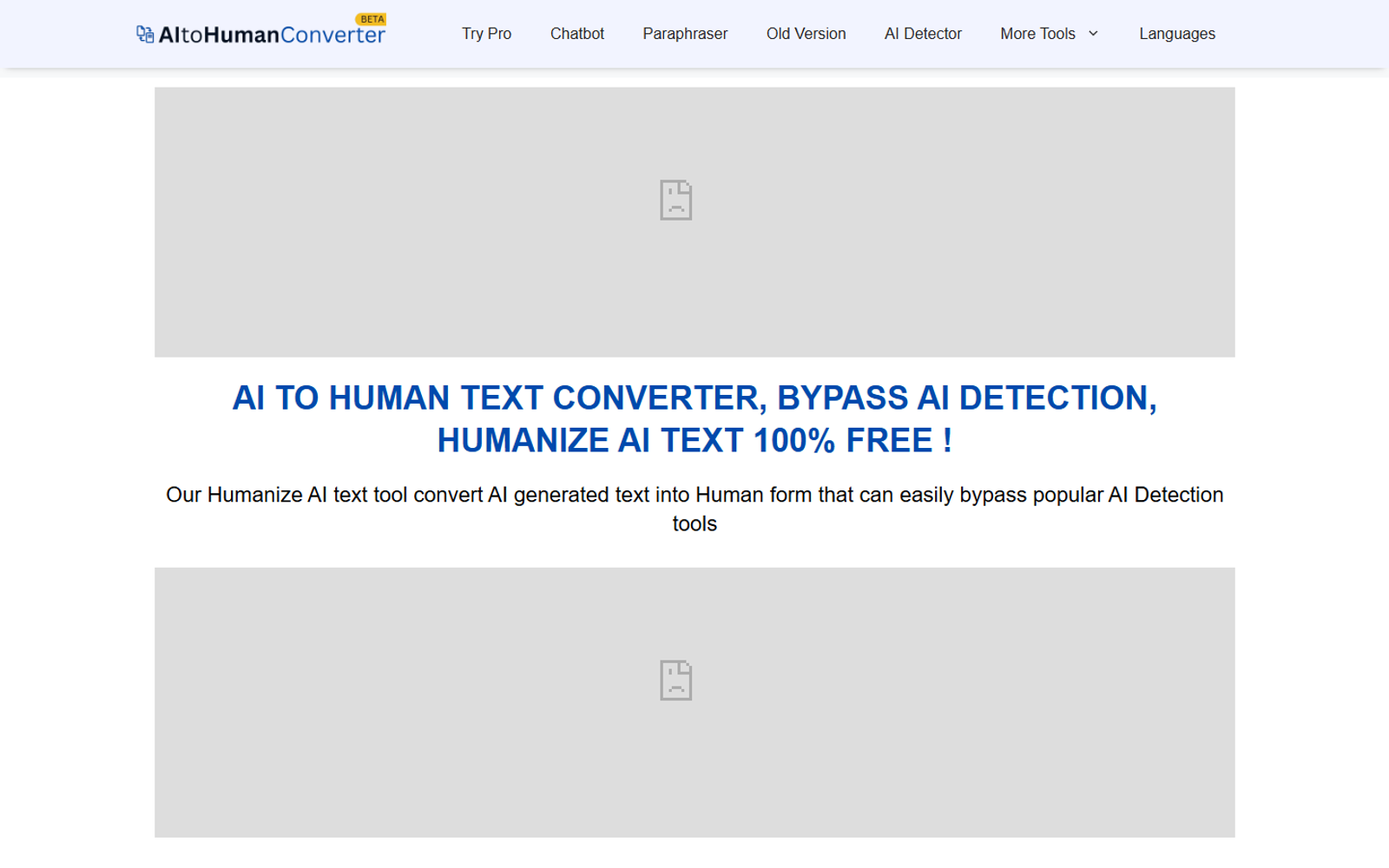 AI to Human Text Converter — интерфейс нейросети AI to Human Text Converter — интерфейс нейросети