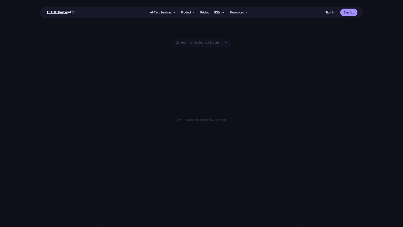 CodeGPT — интерфейс нейросети CodeGPT — интерфейс нейросети